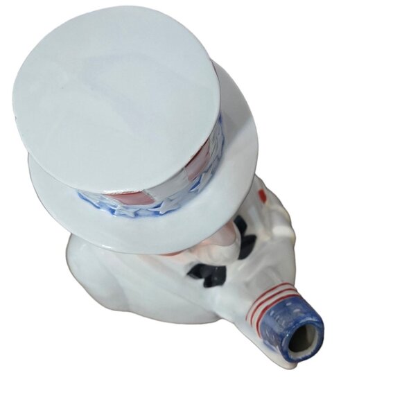 Uncle Sam Teapot Dept 56 Tea Time Legends 1990 Vintage Collectible Ceramic - Picture 12 of 16